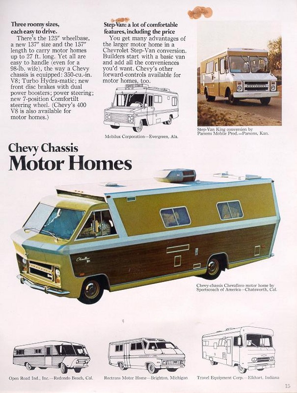 1971 Chevrolet Recreation Vehicles Brochure Page 11